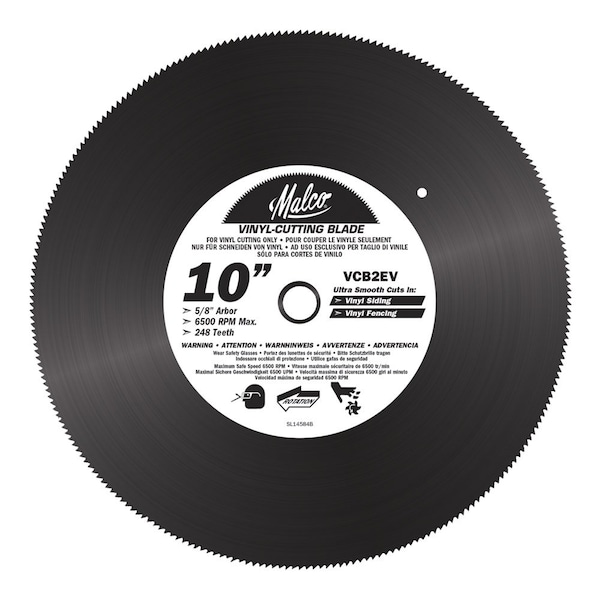 VCB2 EV 10 in. Vinyl Siding & Fencing Cutting Circular Saw Blade